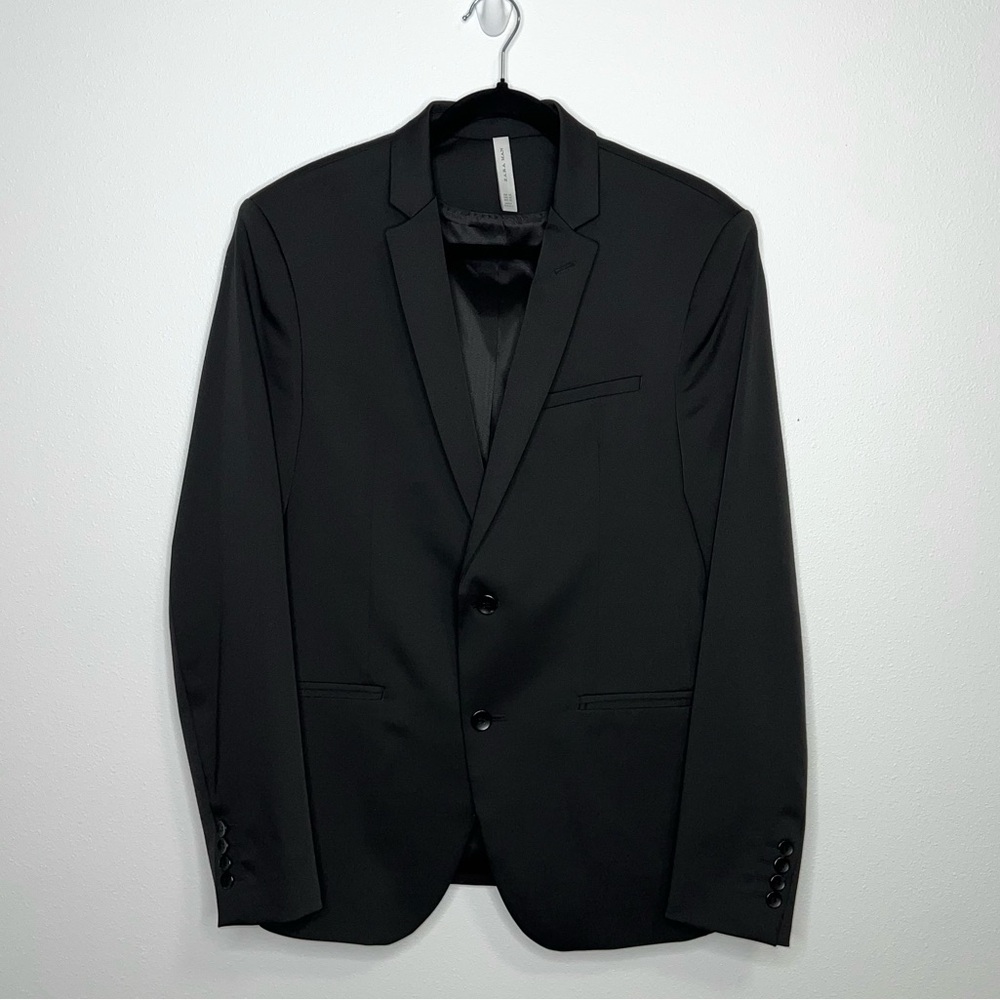 Zara Man Suit Blazer Jacket Black Classic Dress Suit Separate  Men’s Size 40R